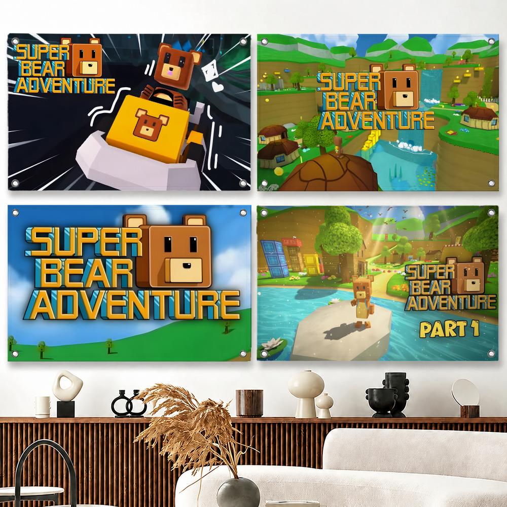 Outdoor Adventure Club - Game Super Bear Adventure Flags Flagge,