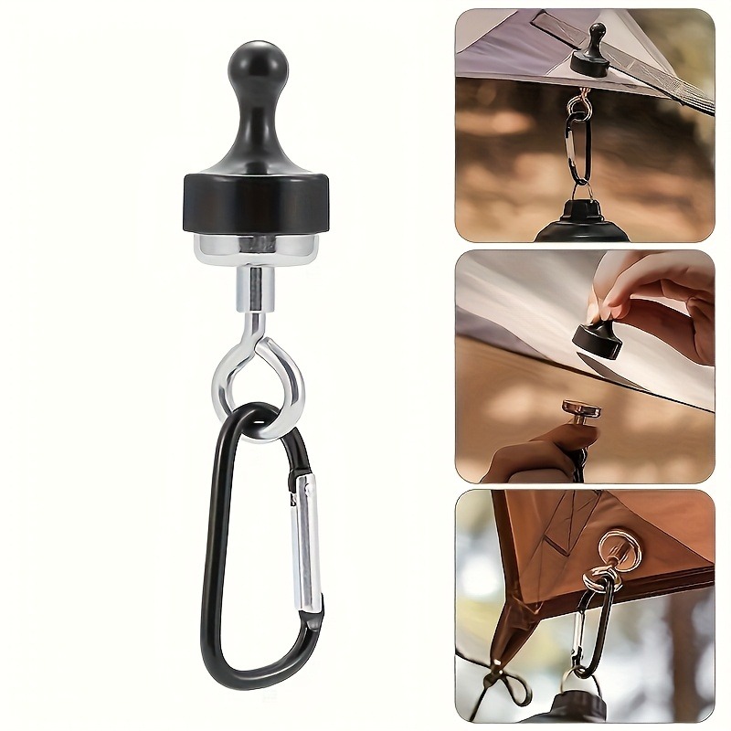 Outdoor Adventure Tent - Magnetische Campinghaken, superstarkes Eisen mit Sicherheitsaufhängung