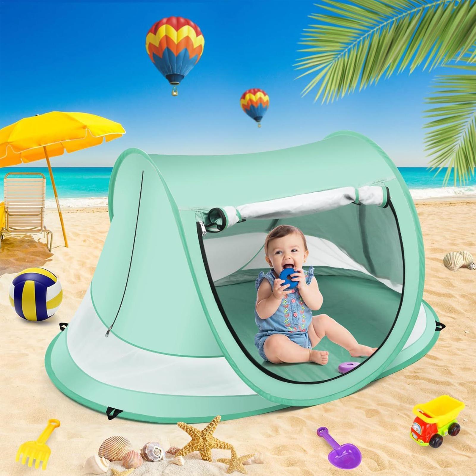 Outdoor Adventure Tent - Strandzelt für Kleinkinder, UV-beständiges, faltbares Pop-Up-Kuppelzelt