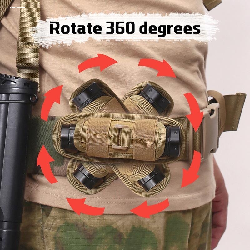 Outdoor Adventure Degree - Taktische Taschenlampen-Hüfttasche, multifunktional, Abenteuer, Outdoor, Nacht,