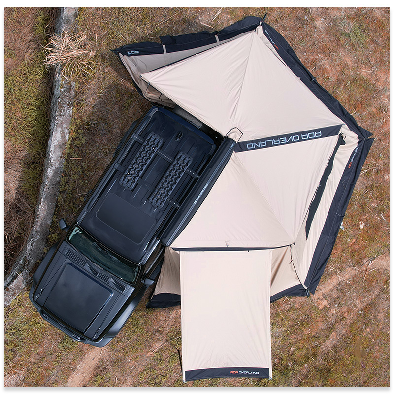 Outdoor Adventure Degree - Overland 270-Grad EVA Hartschalen Wasserdichte Dach-Seitenmarkise,