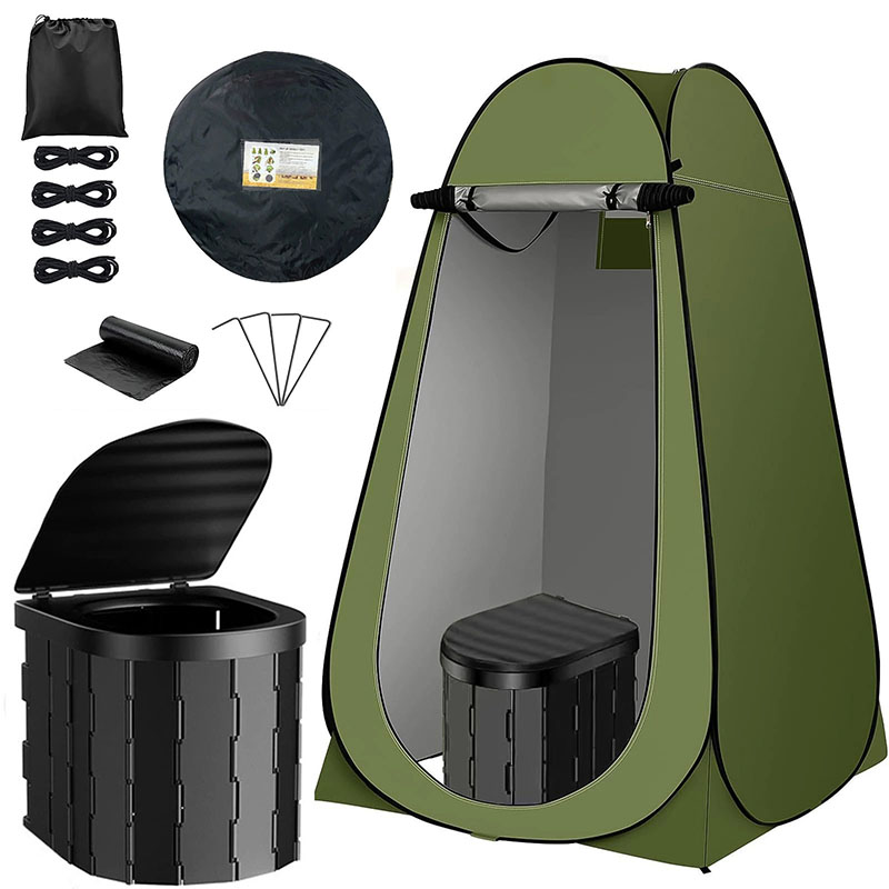 Outdoor Adventure Tent - ‌ Tragbares Pop-Up-Toilettenzelt, Sichtschutz für Camping,