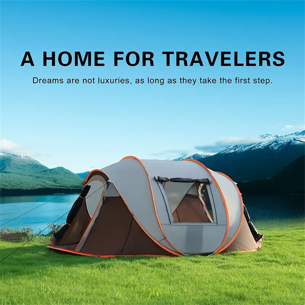Outdoor Adventure Tent - 5-8 Personen Schnellöffnungs-Handwurfzelt Wasserdichtes Camping-Bootszelt Outdoor-Zelt