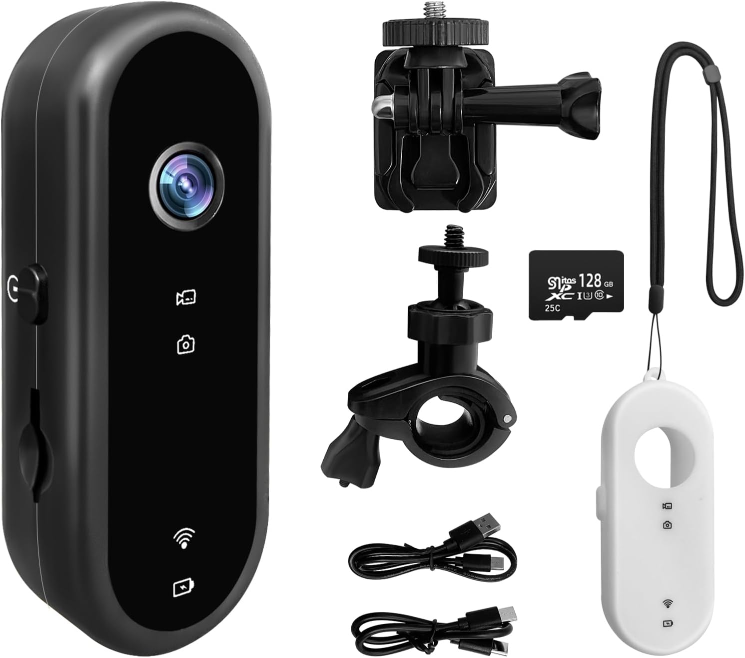 Outdoor Adventure Videos - Mini WLAN-Actionkamera 1080P, Tragbare Daumen-Körperkamera mit