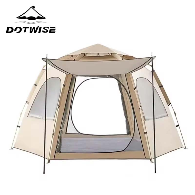 Outdoor Adventure Tent - 5-9 Personen Outdoor-Klappzelt, sofortiges Pop-Up-Zelt, tragbar,