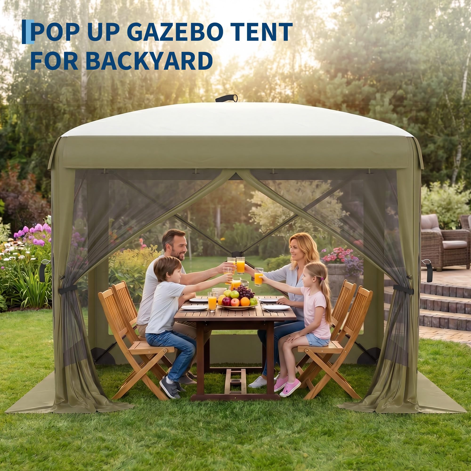 Geräumiges 8x8FT 11x11FT 12x12 – Outdoor Adventure Tent Bewertung und Preis