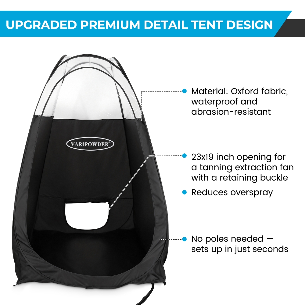 Schwarzes Spray-Tanning-Zelt,  – Outdoor Adventure Tent Bewertung und Preis