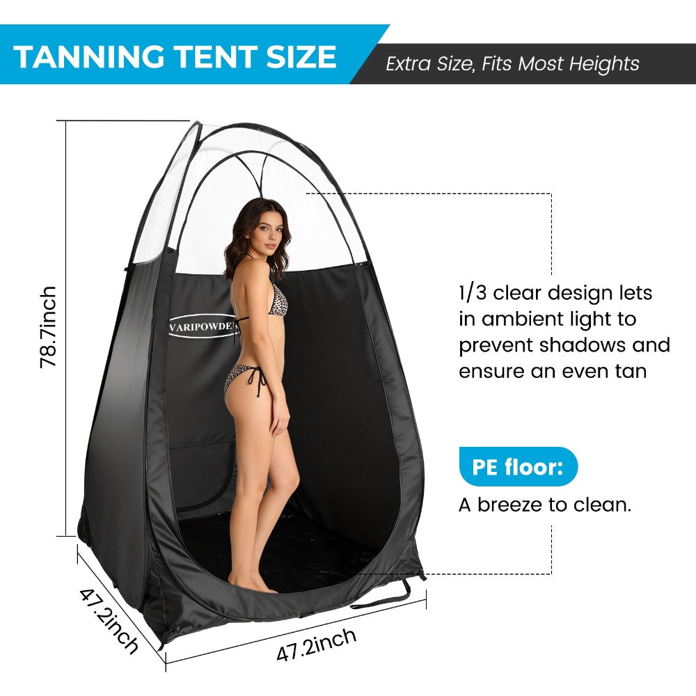 Schwarzes Spray-Tanning-Zelt,  – Outdoor Adventure Tent Bewertung und Preis