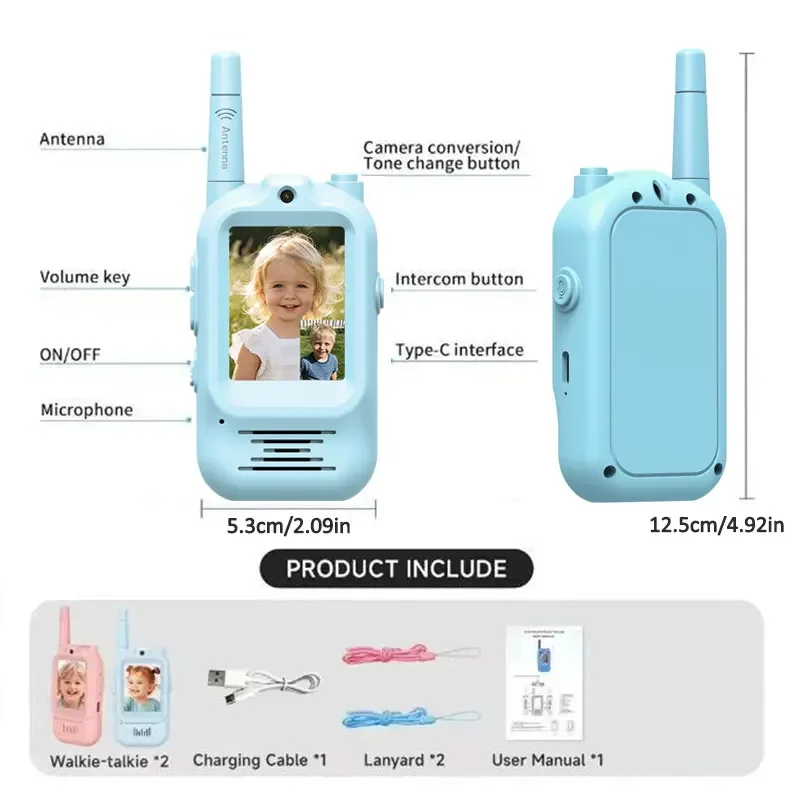 2 Stück Kinder-Video-Walkie-Ta – Outdoor Adventure Videos Bewertung und Preis