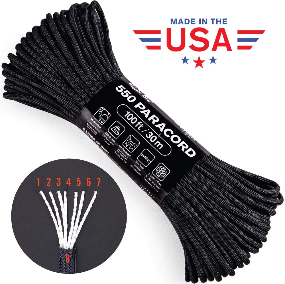 550 Paracord 100 Fuß 7-Strang- – Paracord 550 Feet Bewertung und Preis