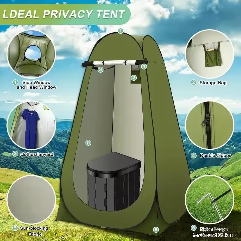‌ Tragbares Pop-Up-Toilettenze – Outdoor Adventure Tent Bewertung und Preis